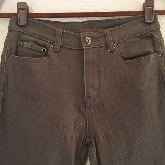 DG2 Diane Gilman Med Brown BootCut Jean Sz 2 - Picture 2 of 5
